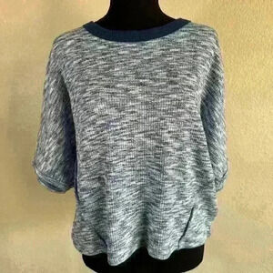 Free People FP Movement Dolman Sleeve Tee Oversized Slouchy Blue NWT Women Small